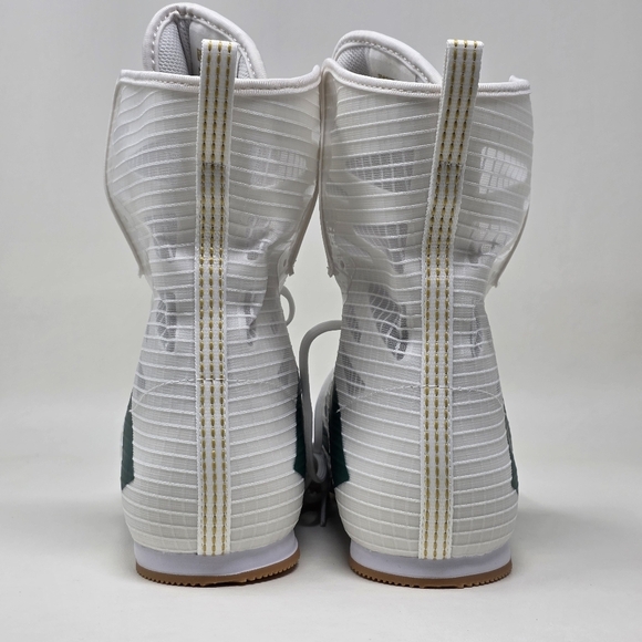 Adidas Box Hog 4 White Collegiate Green IH2731 Shoes Men's Size 4 New - Picture 5 of 12